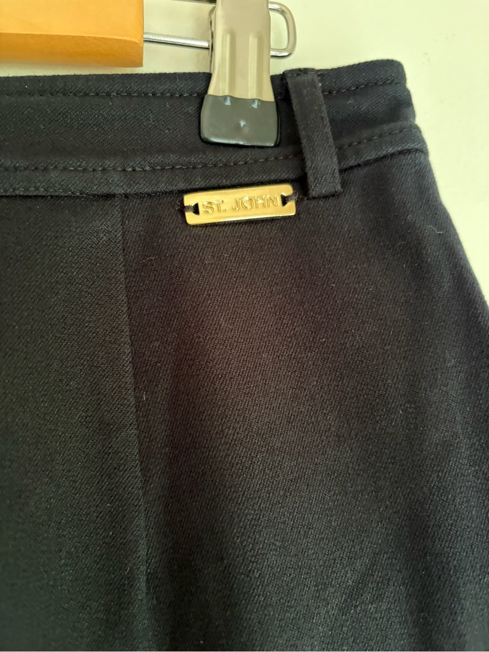 St. John Sport by Marie Gray Women's Black Cotton Wide Leg Pants Size 10 - Picture 4 of 7